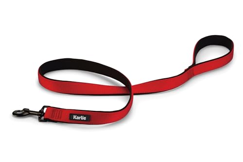 Karlie Art Sportiv Premium, Hundeleinen, Nylon, Rot, 120x2,5 cm von Karlie