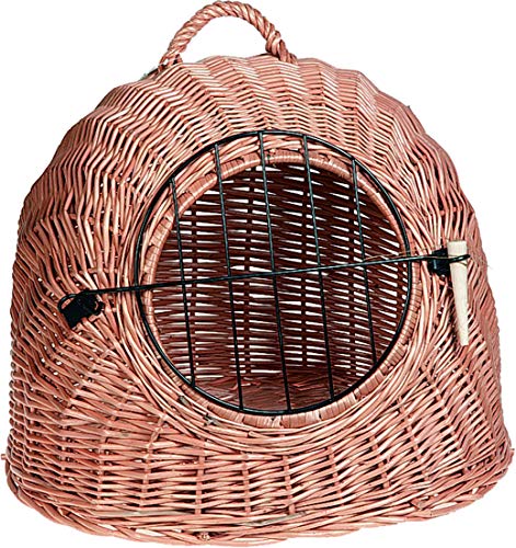 Karlie Katzenkorb Weide mit Tür L: 50 cm B: 40 cm H: 40 cm von Karlie