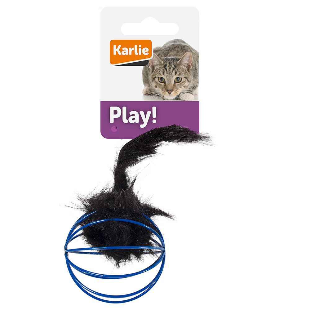 Karlie Katzenspielzeug Gitterball mit Plüschmaus - 1 Stück von Karlie
