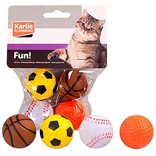 Karlie Katzenspielzeug Schwamm Sport Bälle, Diameter-4 cm Karlie Katzenspielzeug Schwamm Sport Bälle, Diameter-4 cm von Karlie