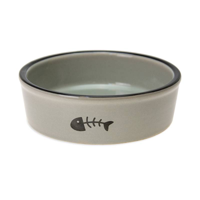 Karlie Keramik Katzennapf, grau - 200 ml, Ø 12 cm von Karlie