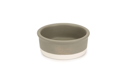 Karlie Keramiknapf Designed by LOTTE JOA schwer für Hunde (Grau, Ø 13cm) von Karlie