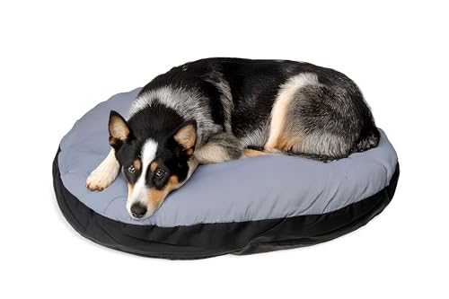 Karlie Kissen oval L: 90 cm B: 66 cm H: 10 cm grau-schwarz von Karlie