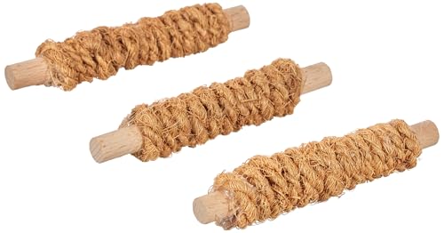 Karlie Kokosnussseil Sticks, Nagerspielzeug, Kokosnuss/Holz, Natur, 9x9x10 cm Karlie Kokosnussseil Sticks, Nagerspielzeug, Kokosnuss/Holz, Natur, 9x9x10 cm von Karlie