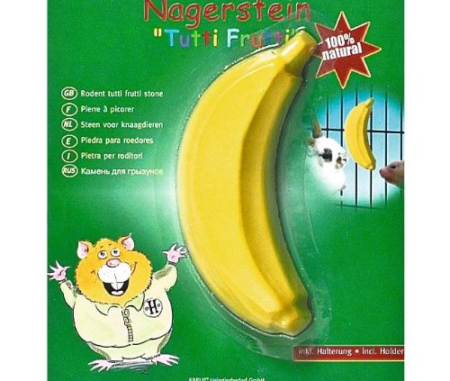 Karlie Nagerstein Tutti Frutti Banane 50 g, Futter, Tierfutter, Nagersteine, Nagerfutter von Karlie