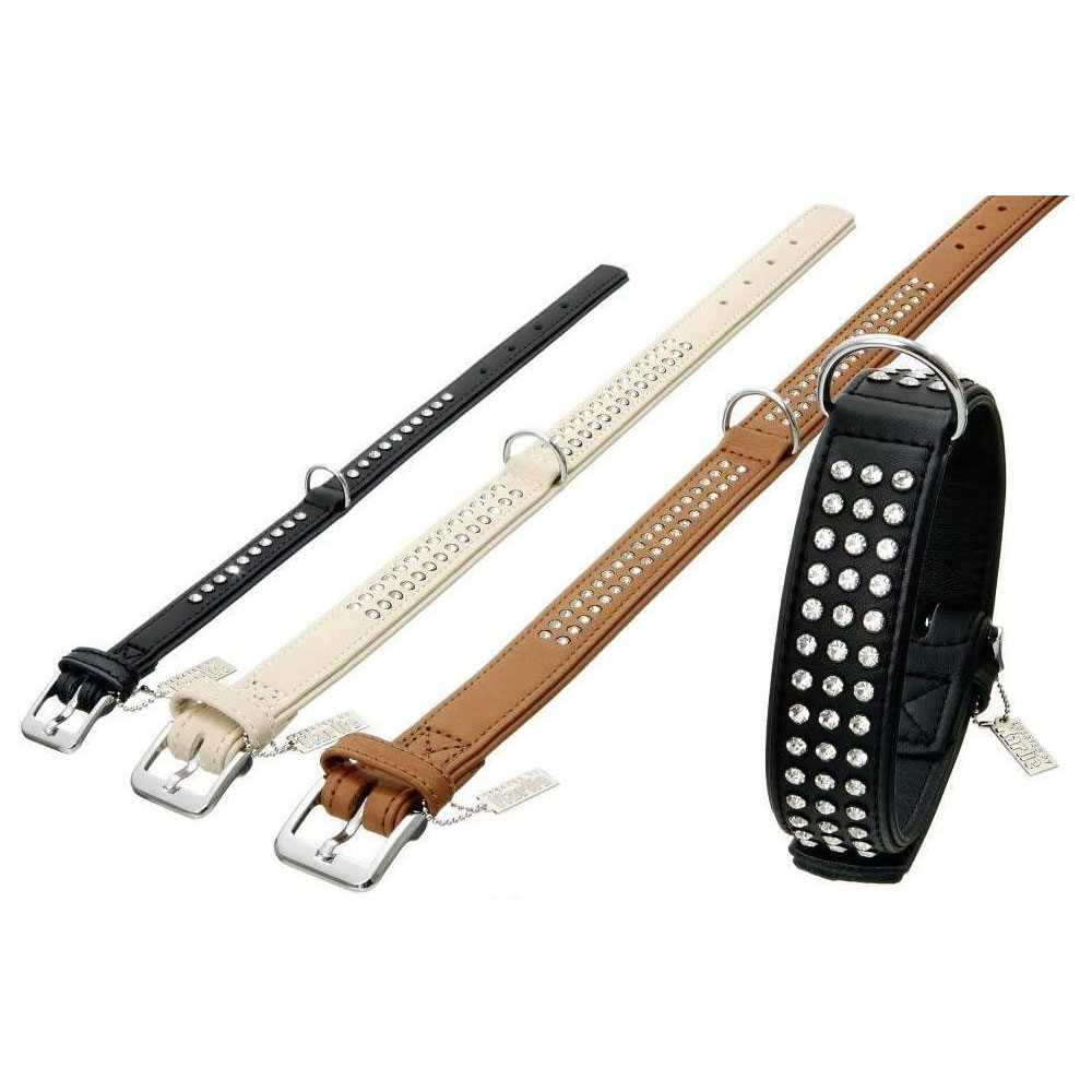 Karlie Nordic Strass Halsband - Biscuit (Hellbeige) - 40 mm / 65 cm von Karlie
