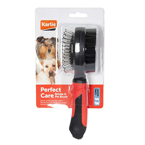 Karlie Professional Borsten- und Stiftbürste, Hundebürsten, 2 in 1, Gummi, Rot/Schwarz, 22,5x6,5x6,5 cm Karlie Professional Borsten- und Stiftbürste, Hundebürsten, 2 in 1, Gummi, Rot/Schwarz, 22,5x6,5x6,5 cm von Karlie