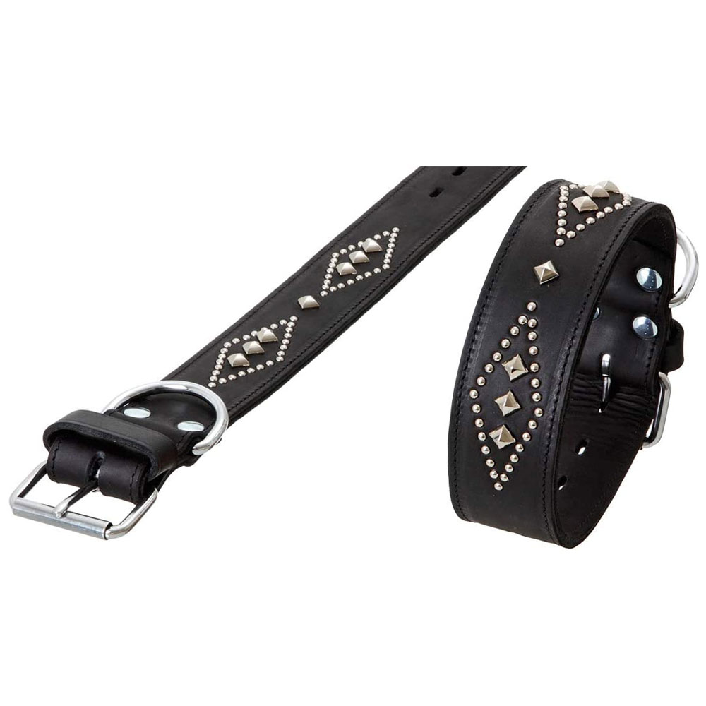 Karlie RONDO Halsband doubliert mit Ziernieten - 70cm/50mm Karlie RONDO Halsband doubliert mit Ziernieten - 70cm/50mm von Karlie