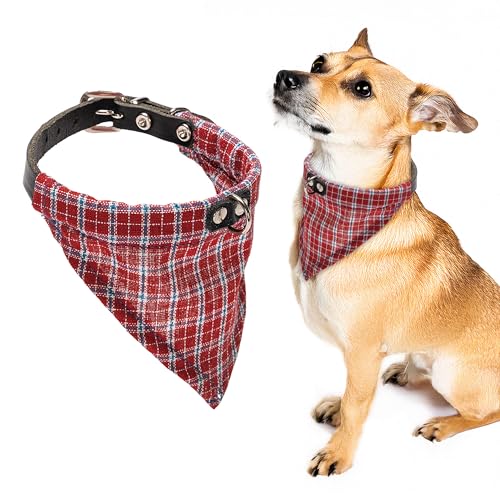 Karlie Rondo mit Halstuch, Hundehalsbänder, Leder, Stoff, Rot, 37 x 1,2 cm Karlie Rondo mit Halstuch, Hundehalsbänder, Leder, Stoff, Rot, 37 x 1,2 cm von Karlie