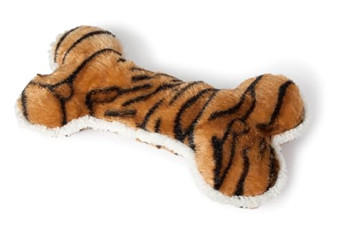 Karlie Safari Knochen Jarco, Hundespielzeug, Plüsch, Braun/Tiger, 30x16x7 cm Karlie Safari Knochen Jarco, Hundespielzeug, Plüsch, Braun/Tiger, 30x16x7 cm von Karlie