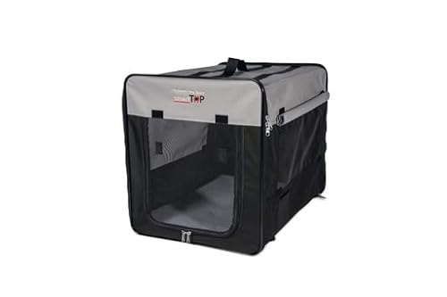 Karlie Smart Top Plus, Hundeboxen, Nylon, Schwarz/Grau, 64x46x53 cm von Karlie
