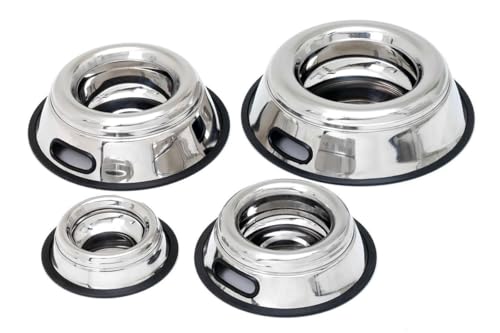 Karlie Spritzschutznapf mit Griff, Hundenäpfe, Edelstahl, Silber, 450 ml, Durchm. 15-19 cm Karlie Spritzschutznapf mit Griff, Hundenäpfe, Edelstahl, Silber, 450 ml, Durchm. 15-19 cm von Karlie