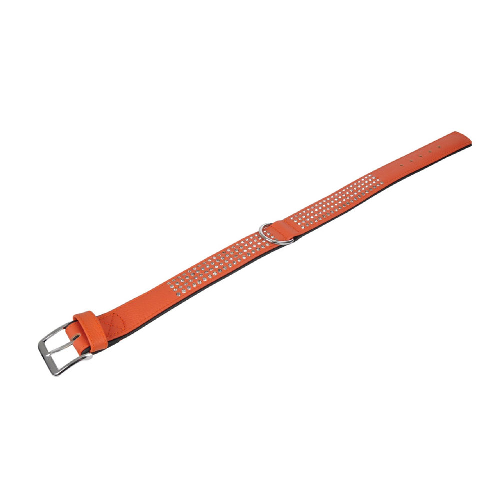 Karlie Vintage Strass Halsband - Mandarine - 4-reihig, 65cm/40mm Karlie Vintage Strass Halsband - Mandarine - 4-reihig, 65cm/40mm von Karlie