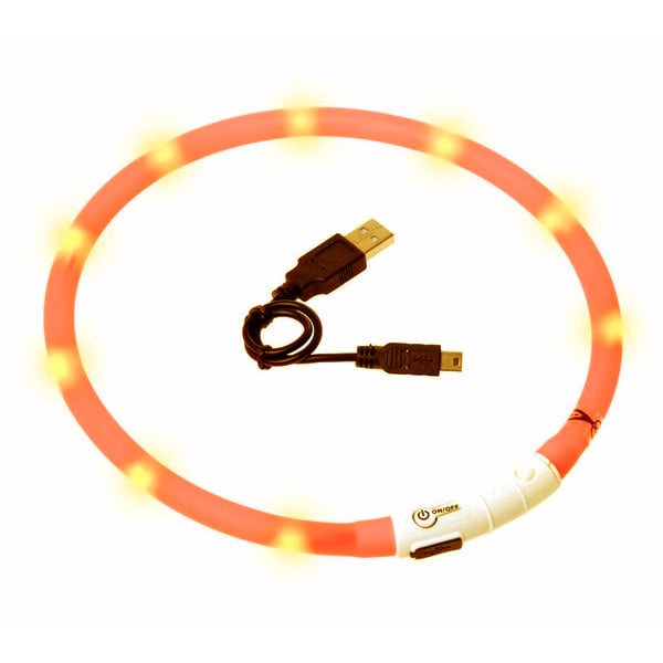 Karlie Visio Light LED Leuchthalsband orange von Karlie