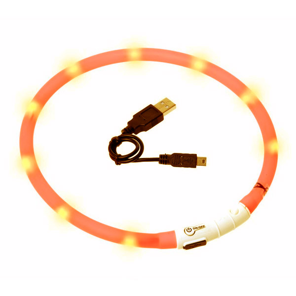 Karlie Visio Light LED Leuchthalsband orange von Karlie