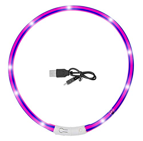 Karlie Visio Light LED Schlauchhalsband L: 20 - 70 cm violet-pink von Karlie
