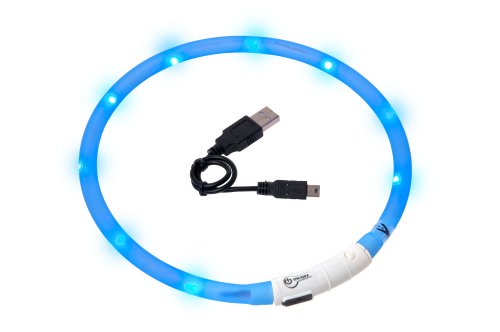 Karlie Visio Light LED Schlauchhalsband L: 20 - 70 cm blau von Karlie