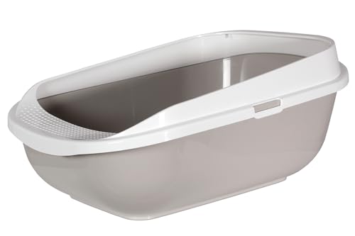 Karlie Katzentoilette mit Rand 64,5x48x27 cm, grau Karlie Katzentoilette mit Rand 64,5x48x27 cm, grau von Karlie