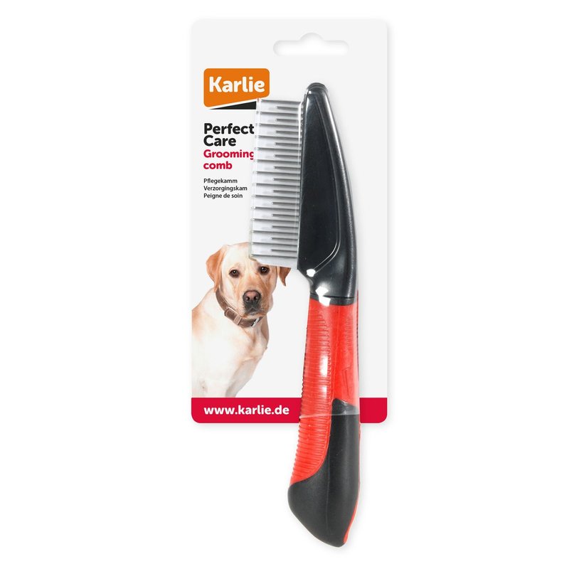 Perfect Care Haarwechselkamm kurz/lang - 27 Zinken schwarz/rot Perfect Care Haarwechselkamm kurz/lang - 27 Zinken schwarz/rot von Karlie