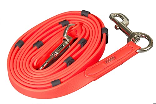 Karlslund SuperStrap-Zügel mit Stegen (Rot, Chrom) von Karlslund