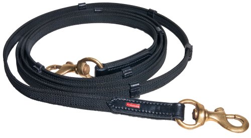 Karlslund Zügel Supergrip Rubber Reins, Black Brass, k382-bla-bra Karlslund Zügel Supergrip Rubber Reins, Black Brass, k382-bla-bra von Karlslund