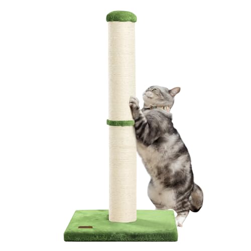 Karolpar Kratzbaum mit natürlichem Sisalseil, 10,9 cm, großer Durchmesser, Kratzbaum für Indoor-Katzen, 86,4 cm, Grün Karolpar Kratzbaum mit natürlichem Sisalseil, 10,9 cm, großer Durchmesser, Kratzbaum für Indoor-Katzen, 86,4 cm, Grün von Karolpar