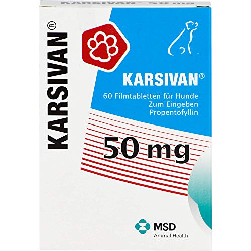 Karsivan 50 mg für Seniorhunde (60 Tabletten) mehr Vitalität und Lebensfreude im Alter von Karsivan