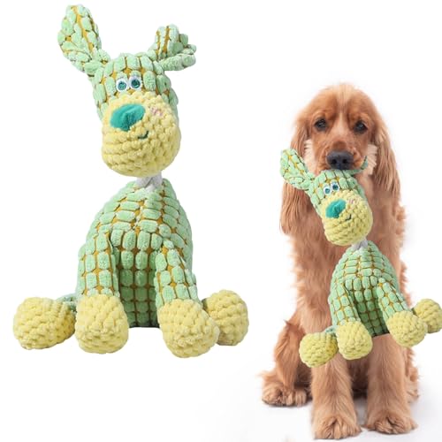 Kashyke Unkaputtbar Hundespielzeug, Interaktives Plüsch Hundespielzeugs, Langlebiges Plüsch Hundespielzeug mit Quietscher, Hund Plüschtier, Gefüllte Hundekauspielzeug für Welpen (#02) von Kashyke