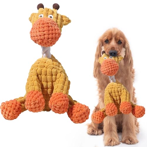Kashyke Unkaputtbar Hundespielzeug, Interaktives Plüsch Hundespielzeugs, Langlebiges Plüsch Hundespielzeug mit Quietscher, Hund Plüschtier, Gefüllte Hundekauspielzeug für Welpen (#04) von Kashyke