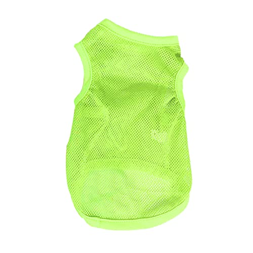 Kasituny Dog Apparel Fine Workmanship Mesh Fabric Quick Drying Puppy T-Shirt for Party Yellow L von Kasituny