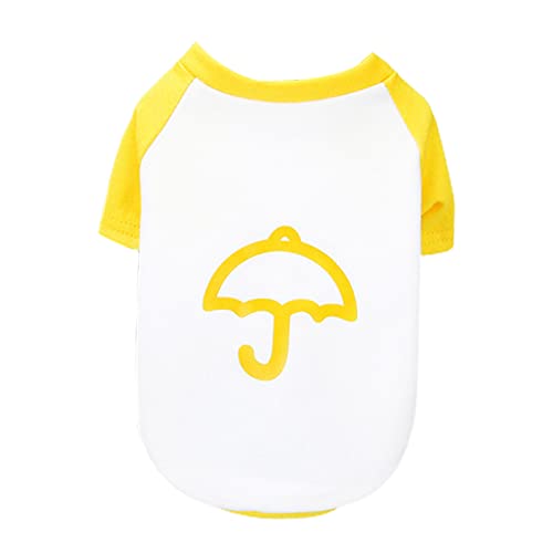 Kasituny Haustier-T-Shirt, eng anliegend, Verkleidung, lebendige Farben, kurzärmelig, für Outdoor, Gelb von Kasituny