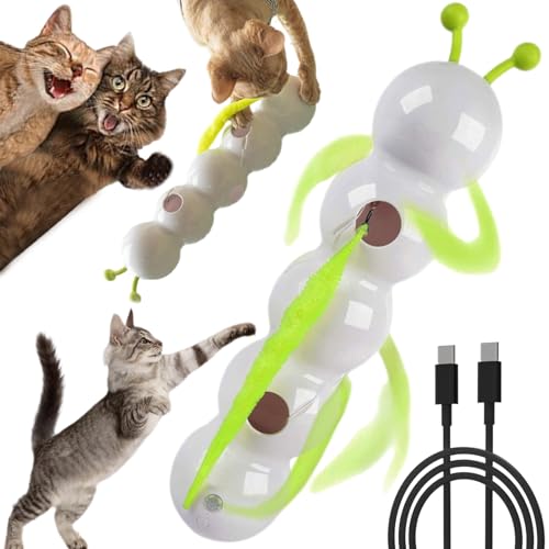 Smart Caterpillar Katzenspielzeug, interaktives 2025, intelligenter Sensor, Katzenspielzeug, Raupe, interaktives Wandspiel, Saugnapf, langlebige Bauchmuskeln für Indoor-Katzen-Übung und Spaß Smart Caterpillar Katzenspielzeug, interaktives 2025, intelligenter Sensor, Katzenspielzeug, Raupe, interaktives Wandspiel, Saugnapf, langlebige Bauchmuskeln für Indoor-Katzen-Übung und Spaß von Kasituoer