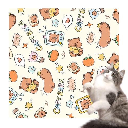 Cat Swaddle Wrap für Nagel Trimmen, Katzen -Swaddle -Wrap - Capybara Swaddle Wewing Cat Wrap - Anti-Eskape-Selbstklebstoff-Multifunktional-Nagel-Trimmbetrieb, Haustierversorgungen von Kasmole