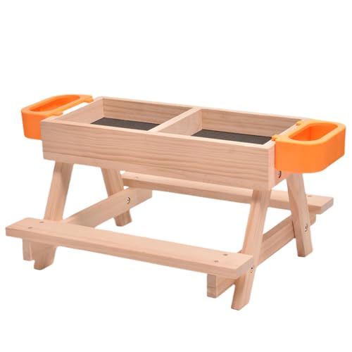 Hühner Picknicktisch, Hühner-Futterspender und -Tränke, großer Hühner-Futterspender, Chicken Picnic Table and 2 Chicken Water Feeder, leicht zu reinigen und zu befüllen Hühner Picknicktisch, Hühner-Futterspender und -Tränke, großer Hühner-Futterspender, Chicken Picnic Table and 2 Chicken Water Feeder, leicht zu reinigen und zu befüllen von Kasmole