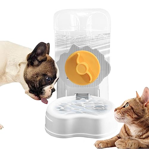 Hundefutterspender | Automatischer Tränke-Futterspender für Haustierkatzen - Abnehmbare Futterautomaten für Hunde, Frettchen, Igel, Welpen, Chinchillas, Kaninchen, Kätzchen und von Kasmole