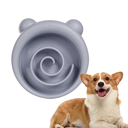 Hundenapf Slow Feeder - Futternapf gegen Blähungen bei Haustieren - Runde Futterplatte mit Futtermatte, Silikon-Leckkissen für Hunde, Trainingshilfen für die Verdauung von von Kasmole