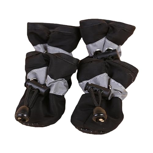 Hundeschuhe für kleine Hunde - Regenstiefel und Pfotenschutz für Hunde für heiße Straßen,Hundestiefel und Pfotenschutz, wasserdichter Hundepfotenschutz mit verstellbarem Kordelzug, Hundeschuhe Kasmole von Kasmole