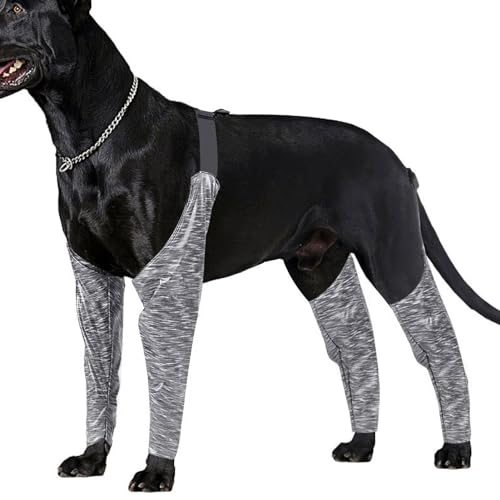 Hundestiefel-Leggings, Hundebein-Leckmanschette - Hundehosen und -ärmel gegen Lecken,Anti-Schmutz-weiche schützende Ellbogenstützen, verstellbare Hundehose gegen Lecken, Ärmel an Vorder- und von Kasmole