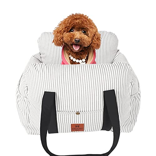 Kasmole Autositz für Hunde - Autositzerhöhung für Haustiere,Tragbares Hundeauto-Reisetragebett mit Schultergurt-Aufbewahrungstaschen für Haustiere im Freien von Kasmole