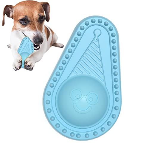 Kasmole Beißspielzeug für Hunde - Welpen-Zahnreinigungs-Kauspielzeug,Avocado-förmiges Hunde-Beißspielzeug, sicher, weich, interaktiv für mittelgroße und kleine Hunde, Positive Kaugewohnheiten von Kasmole
