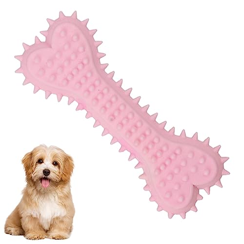 Kasmole Hundeknochen-Kauspielzeug, Zahnreinigungsspielzeug Hund Kaustab Knochenimitat, Niedliches Hundekauspielzeug für Welpen, verbessert die Mundhygiene und das Hundetraining von Kasmole