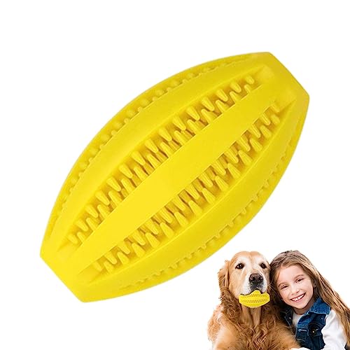 Kasmole IQ-Trainingsball für Hunde | Langlebiges Hundespielzeug in Rugby-Form - Leckeres Gummiball-Backenkauspielzeug für kleine, mittelgroße und große Hunde und Welpen von Kasmole