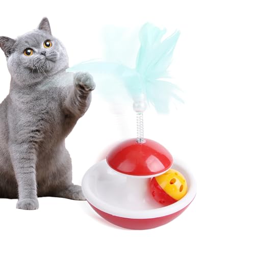 Kasmole Katzenfederspielzeug, interaktives Katzenspielzeug,Katzenspielzeug für Hauskatzen, Katzenjagdspielzeug | Lustiges Katzenfederspielzeug, Kätzchen-Kauspielzeug, interaktives Katzenspielzeug für von Kasmole