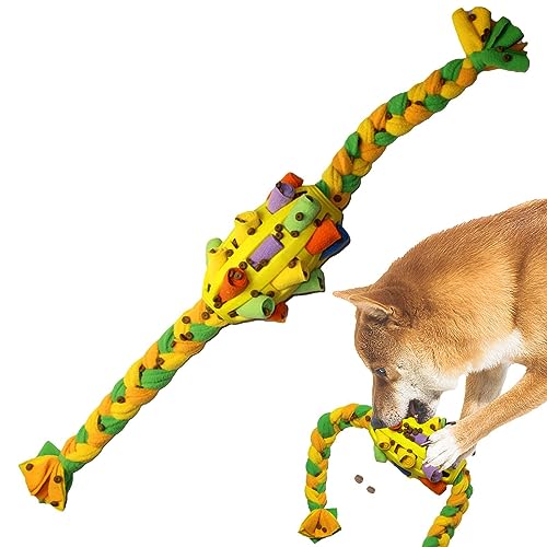 Kasmole Schnüffelball für Hunde - Leckerbissen-Puzzlespielzeug für Hunde,Leckerli-Ball-Gehirnspiele, tragbarer Trainings-Slow-Feeder, Welpen-Anreicherungsspielzeug, fördern die natürlichen von Kasmole