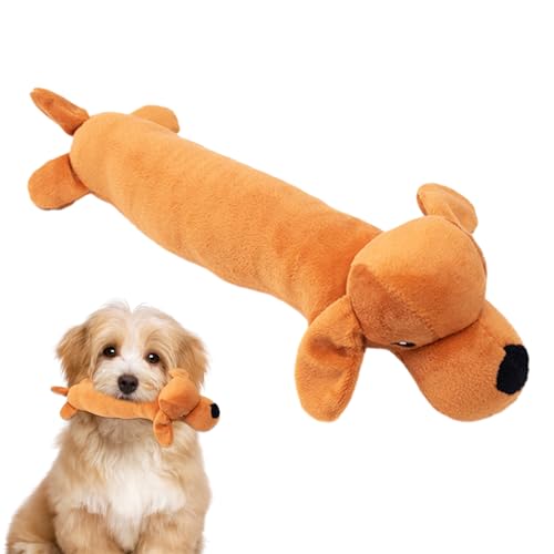 Kasmole Stofftier Hundespielzeug,Süßes Hundeplüschspielzeug - Interaktives Kauspielzeug mit Sound, Welpenspielzeug für Katzen und kleine, mittelgroße und große Hunde von Kasmole