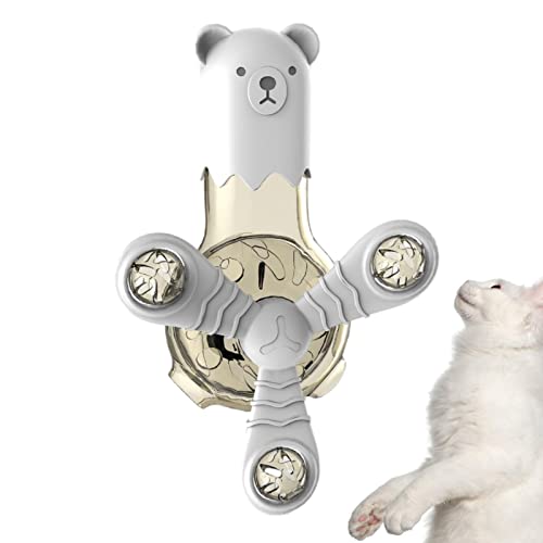 Kasmole Windmühle Katzenspielzeug Katzenspinner,360 Grad drehbarer Futterspender Windmühle Katzenspielzeug | Aufhängbares pädagogisches Haustierspielzeug für Katzen, Hunde, Welpen, Bewegung von Kasmole