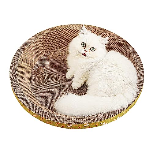 Kasmole Katzenkratzer aus Pappe | Katzenkratzpad mit Schüsselform - Katzenkratzbox zur Unterstützung des Haustierverhaltens, lindert Stress für Hauskatzen von Kasmole