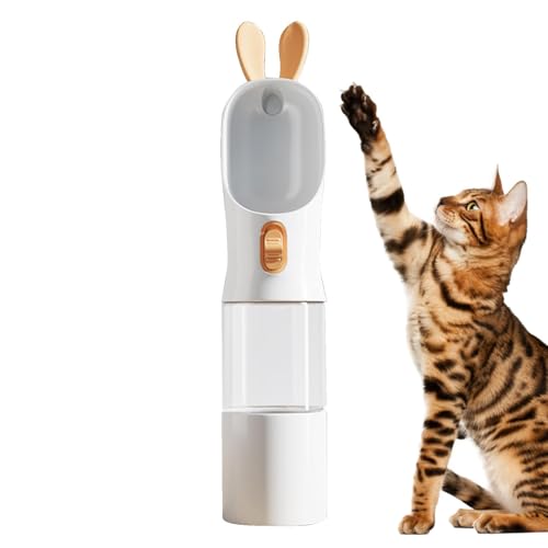 Tragbare Wasserflasche für Hunde, Hundewasserschüssel -Spender Reise - Leak Proof Welpeling -Trinkfuttermittel tragbar,Lieferungen Wasserspender, Lebensmittelbehälter zum Wandern, Gehen im von Kasmole
