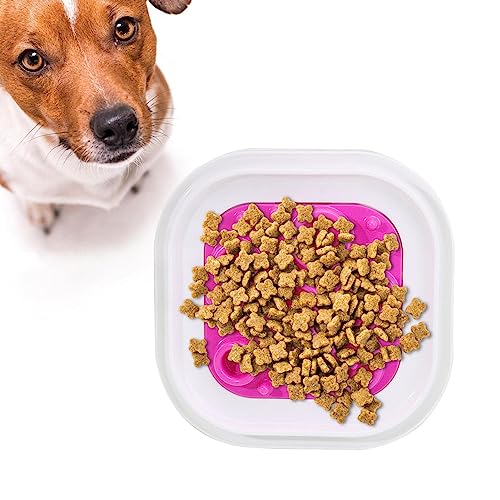 Verlangsamen Sie das Fressen von Hundenäpfen - Slow-Eating-Gerichte - Hunde-Puzzlenapf mit Rutschfester Unterseite, verhindert Ersticken für kleine, mittelgroße und große von Kasmole