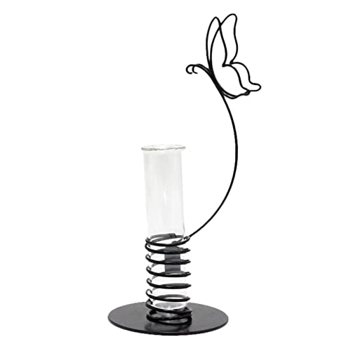Vermehrungsstation Terrarien - Anzuchtstation Terrarium Glaspflanzgefäß mit Metallständer | Desktop Crafts Pflanzenhalter, Tisch-Pflanzgefäß aus Glas, Reagenzglas-Pflanzgefäß für von Kasmole